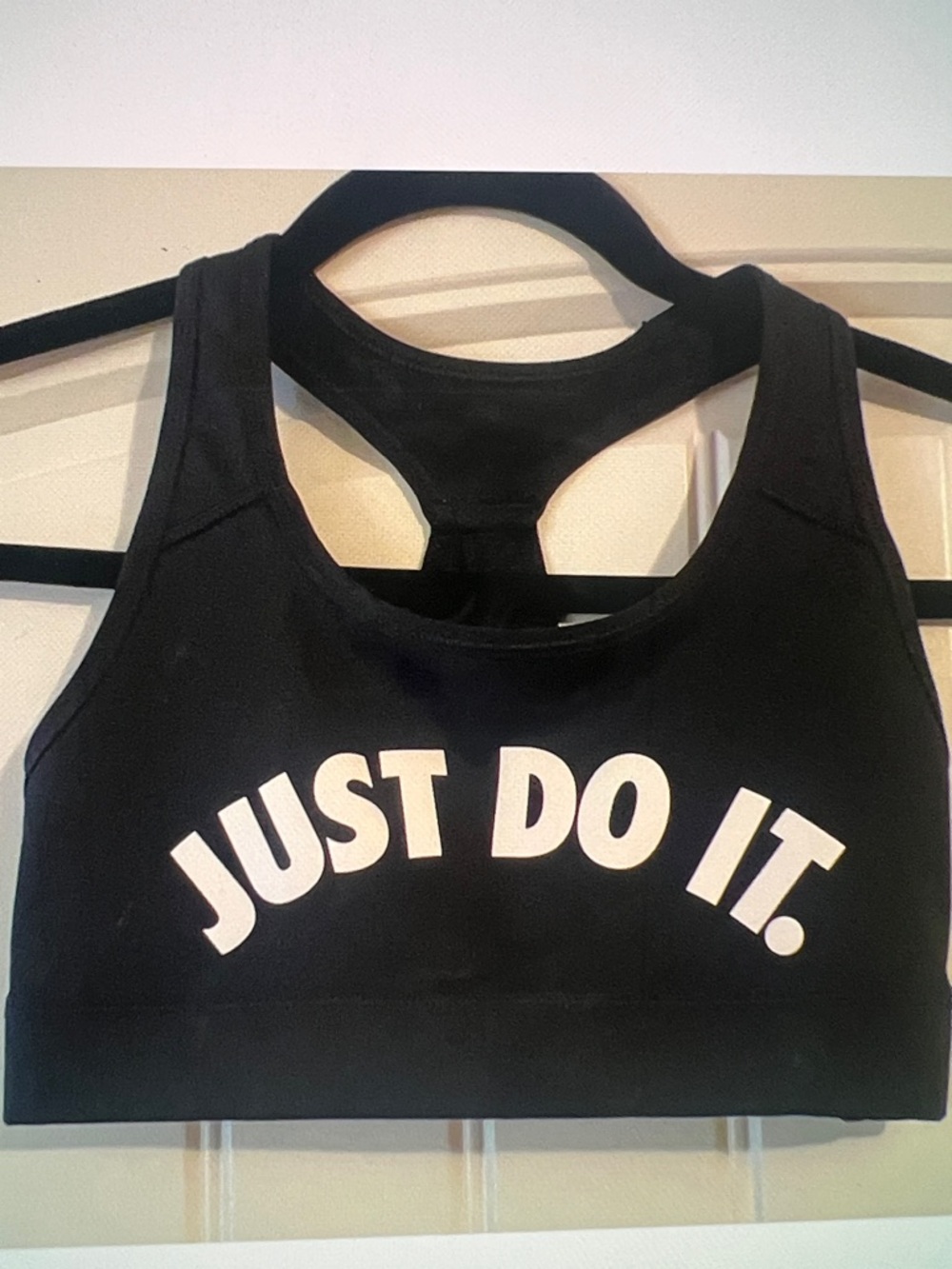 Nike spell out Sports Bra